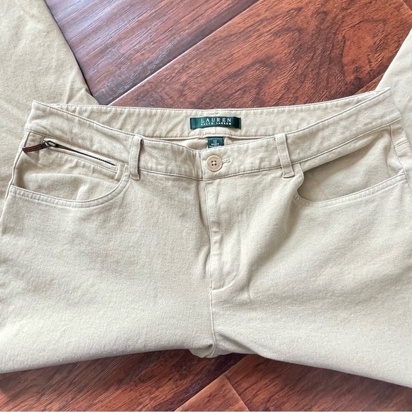 Lauren Ralph Lauren Classic Women’s Tan Straight Leg size 12 - Picture 7 of 13